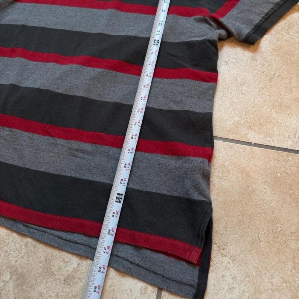 Polo by Ralph Lauren Custom Fit Black and Grey Stripe Polo Shirt Size XL - Picture 3 of 4